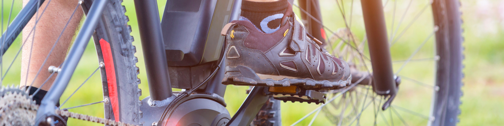 Feet on pedals